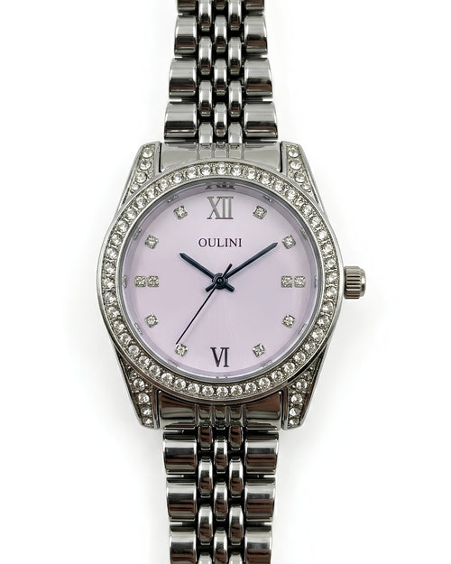 Cosmos Silver Round Women Watch