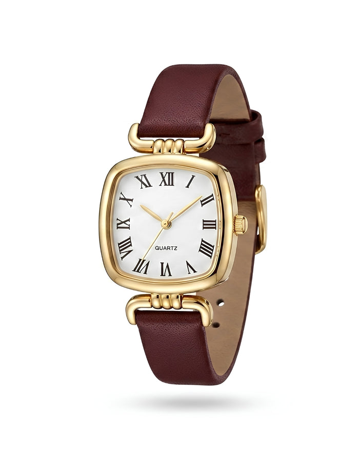 Cosmos Leather Belt Women Watch