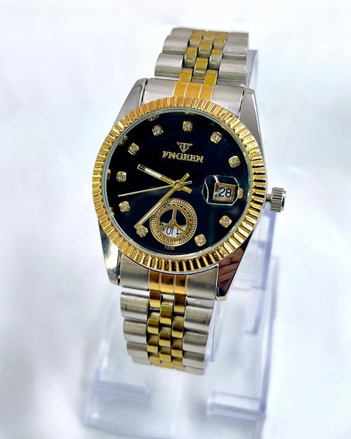 Cosmos Crystal Marker Women's Two-Tone Watch