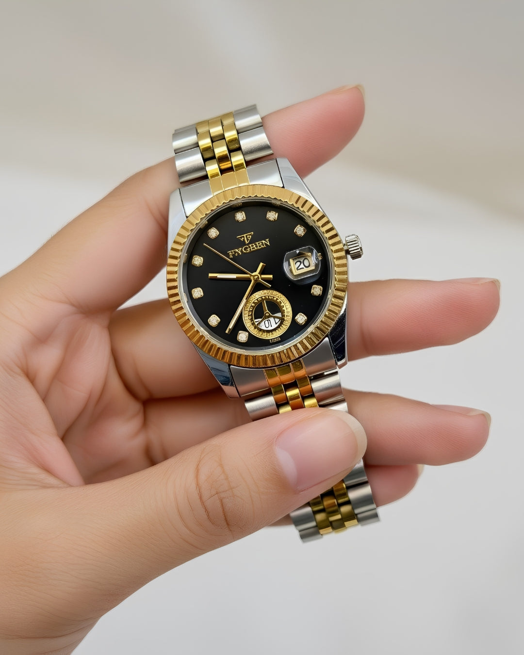 Cosmos Crystal Marker Women's Two-Tone Watch