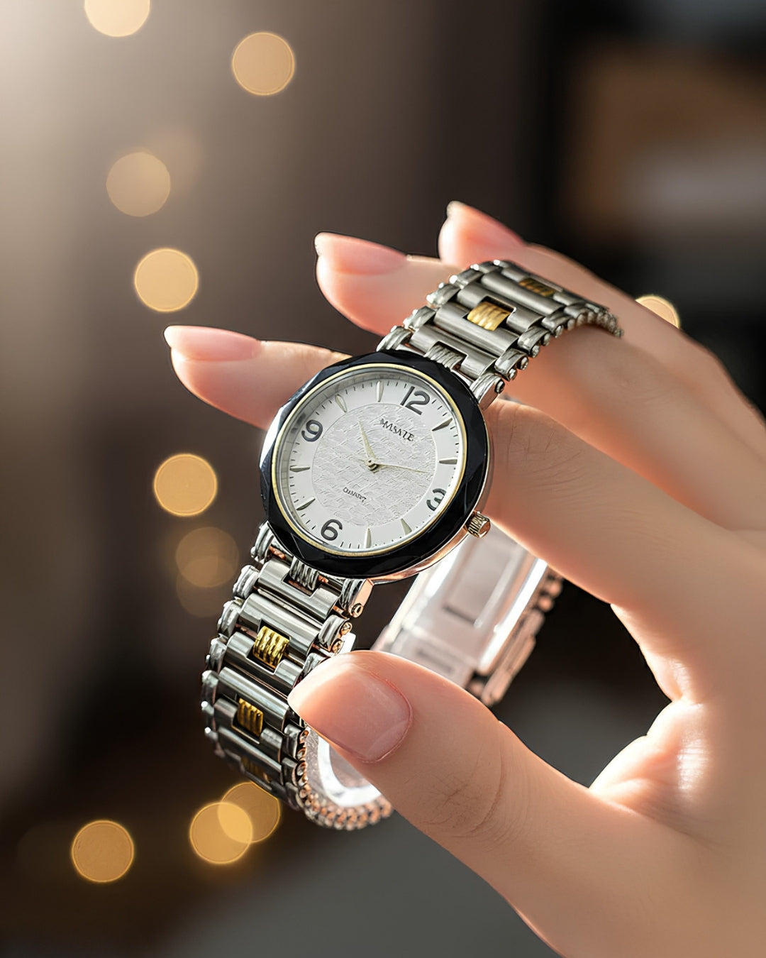 Cosmos Masate Quartz Dress Watch | Stainless Steel Band | Sophisticated Timepiece