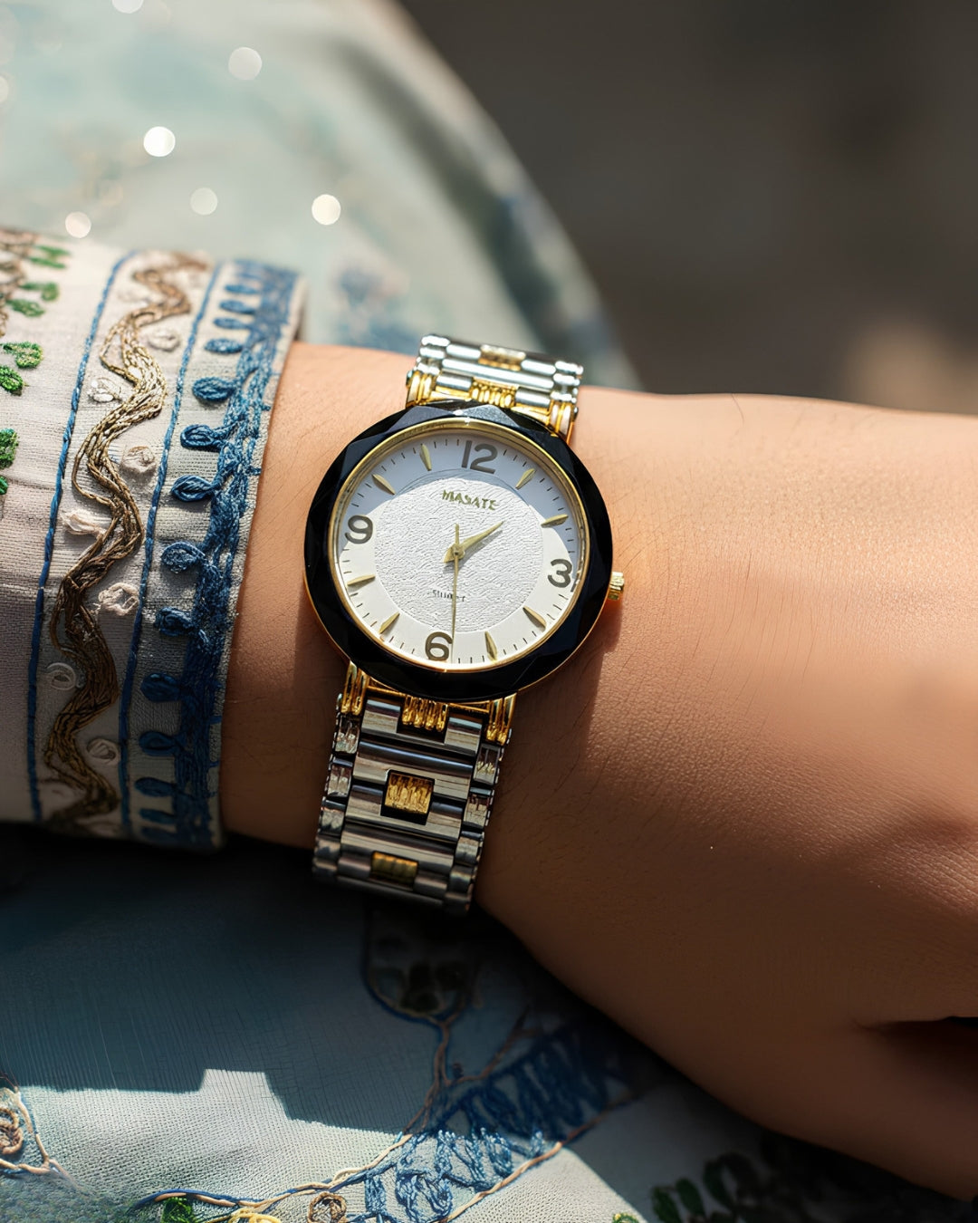 Cosmos Masate Quartz Dress Watch | Stainless Steel Band | Sophisticated Timepiece