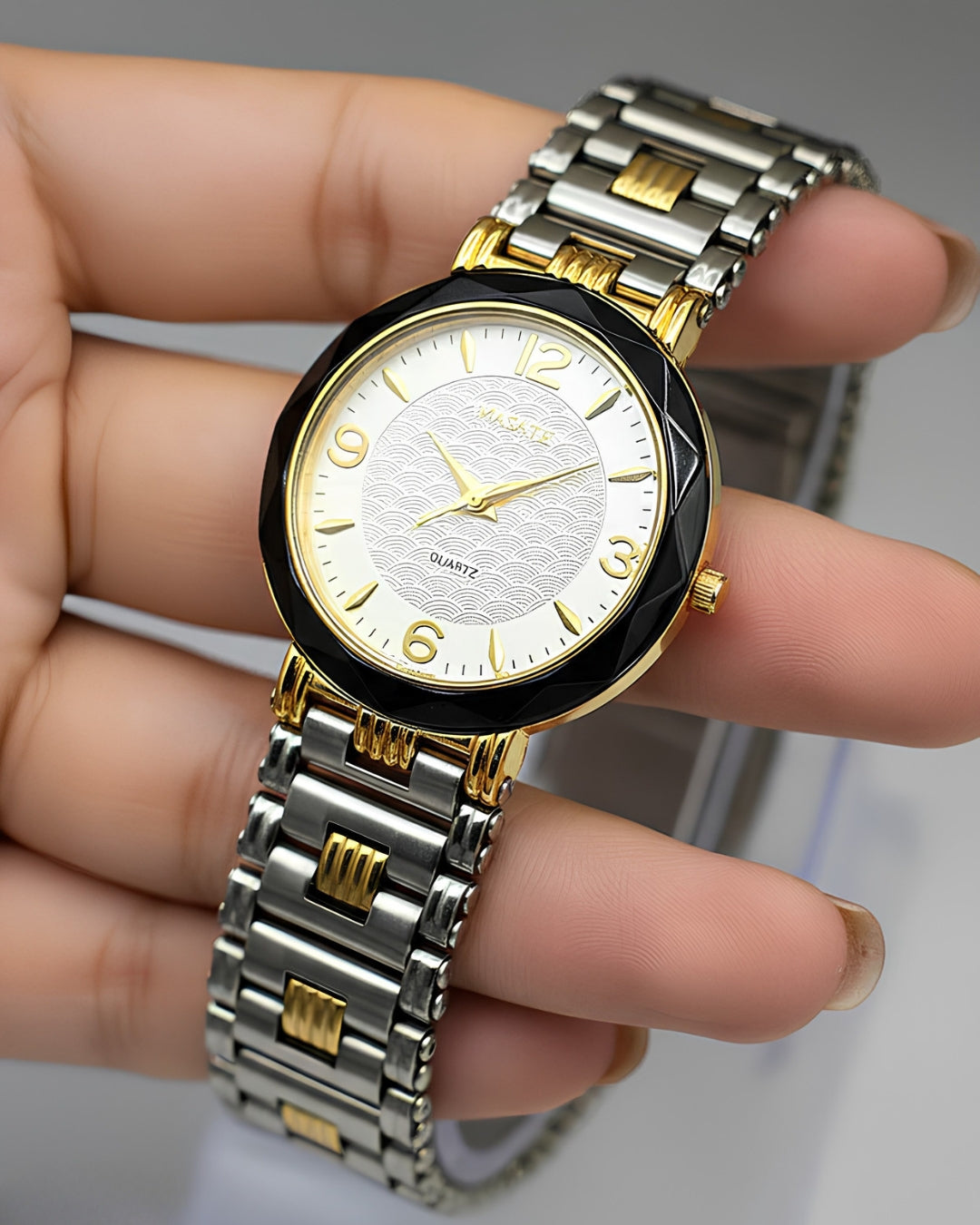 Cosmos Masate Quartz Dress Watch | Stainless Steel Band | Sophisticated Timepiece