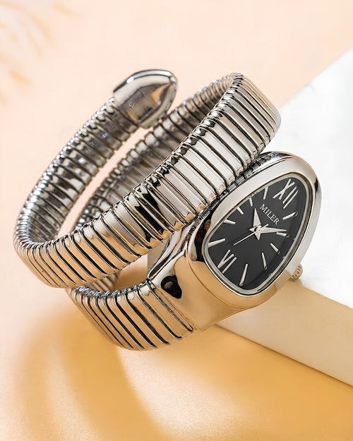 Cosmos Crystal Bezel Wrap Watch