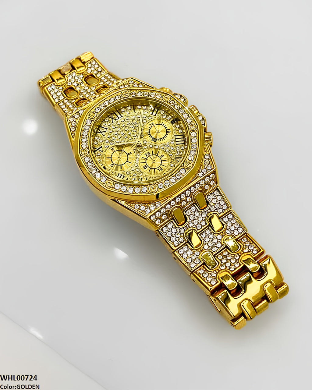Cosmos Luxury Gold Crystal Wrist Watch