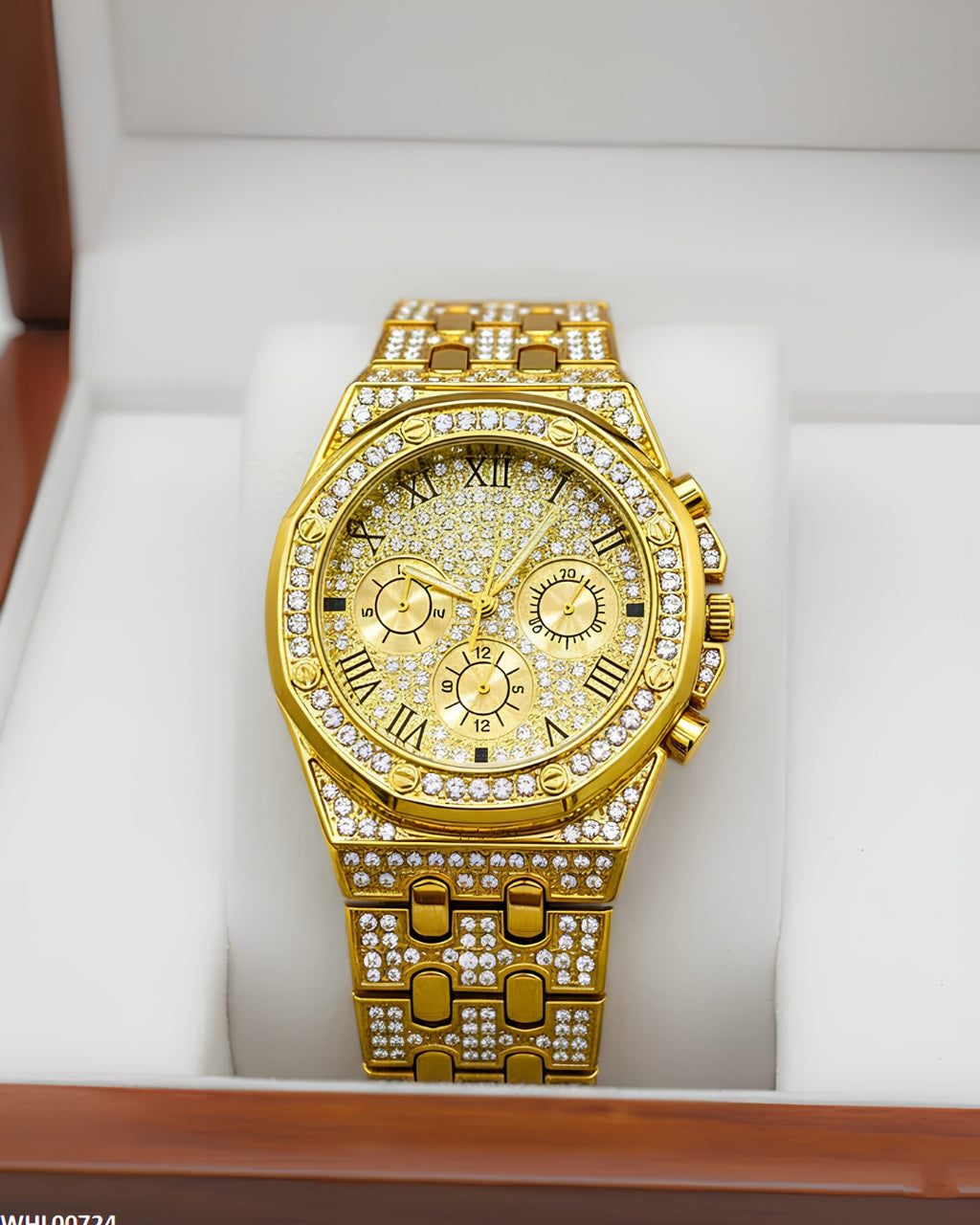 Cosmos Luxury Gold Crystal Wrist Watch