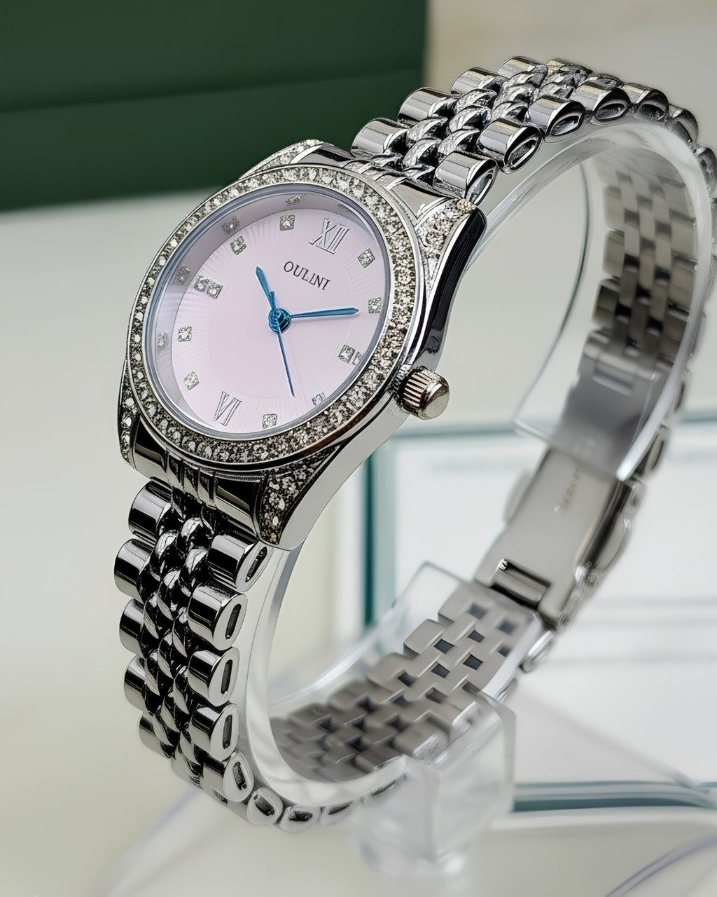 Cosmos Silver Round Women Watch