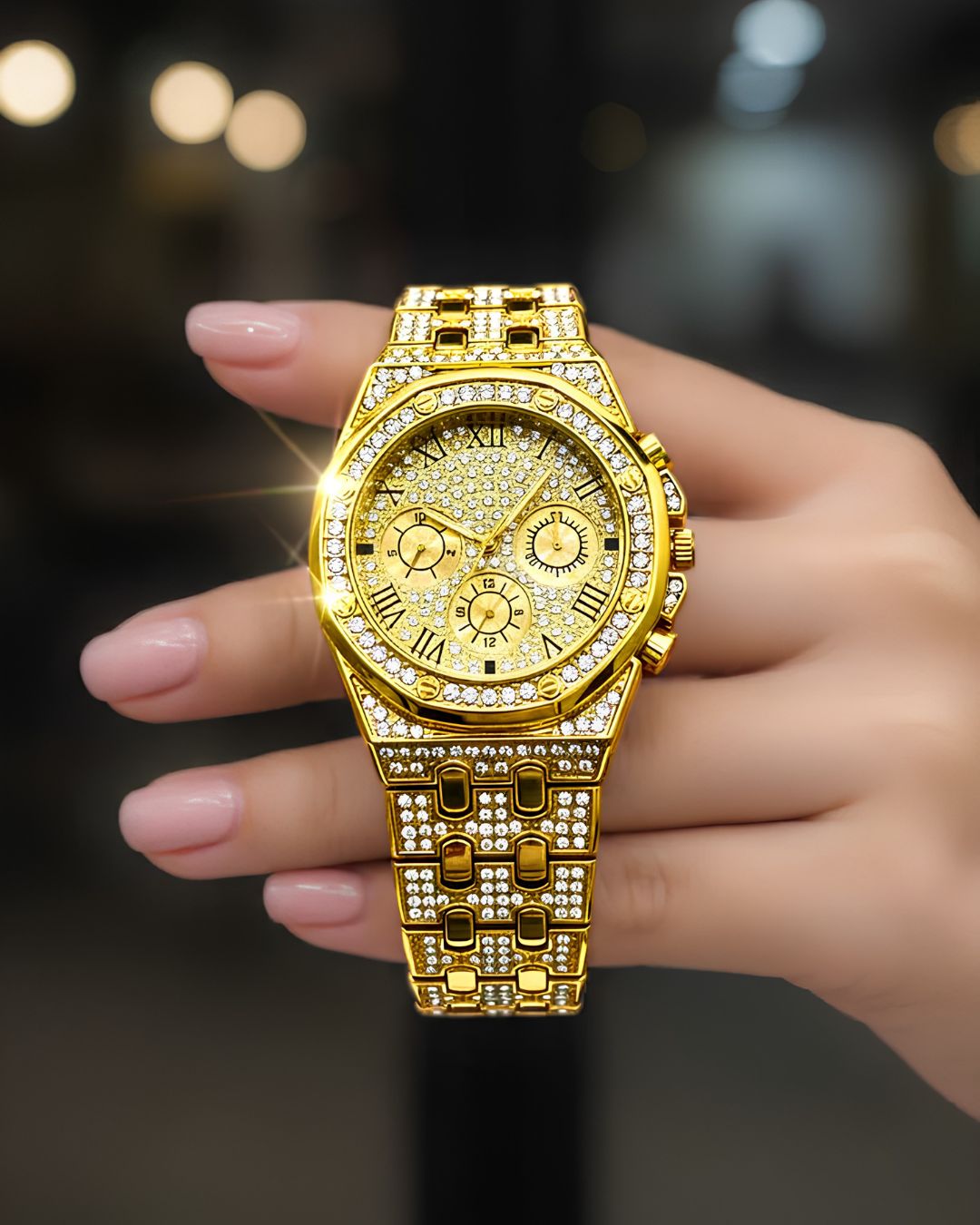 Cosmos Diamond Round Women Watch
