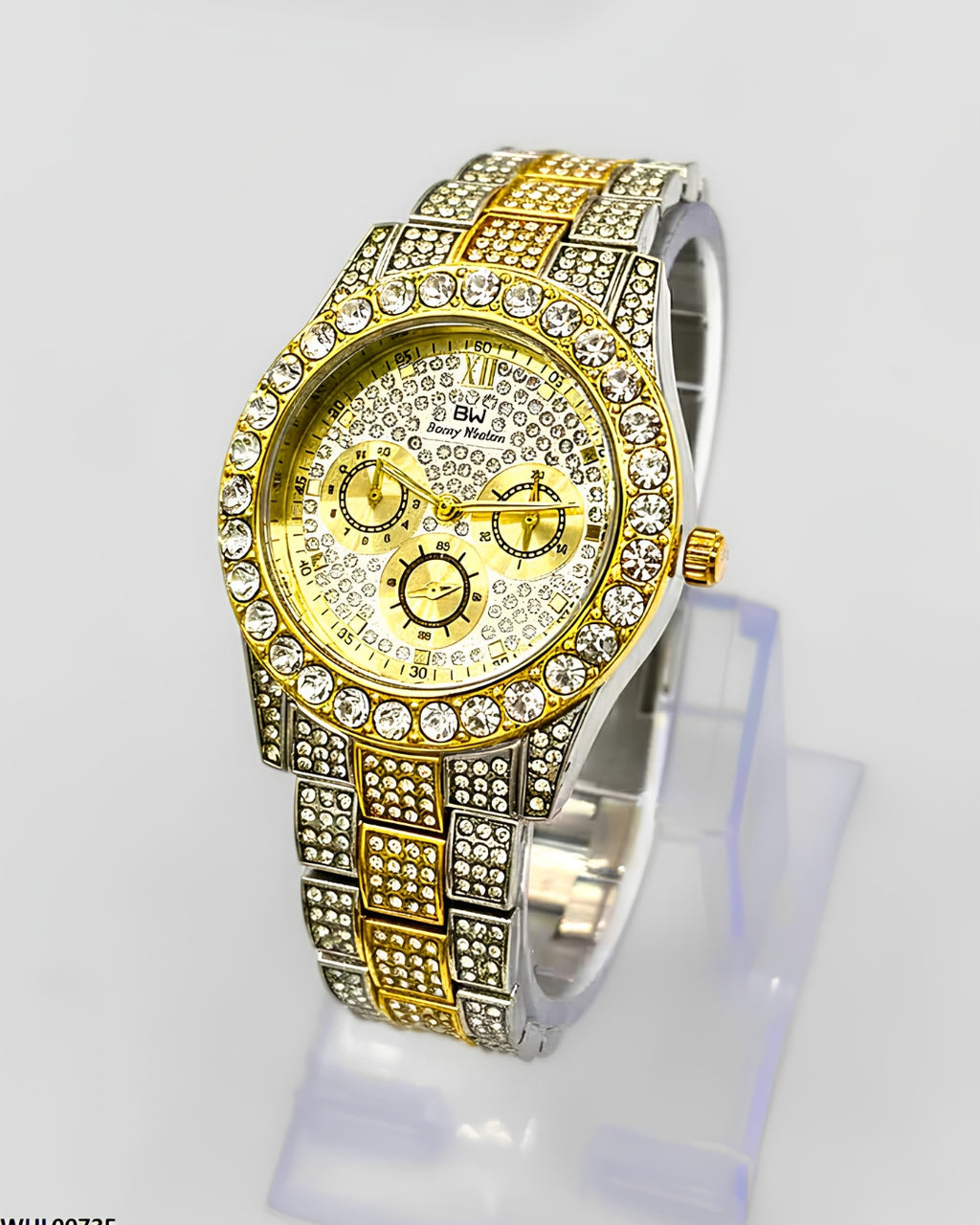 Cosmos Luxury Two-Tone Crystal Women's Quartz Watch