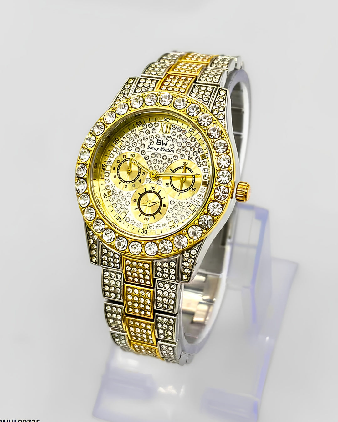 Cosmos Luxury Two-Tone Crystal Women's Quartz Watch