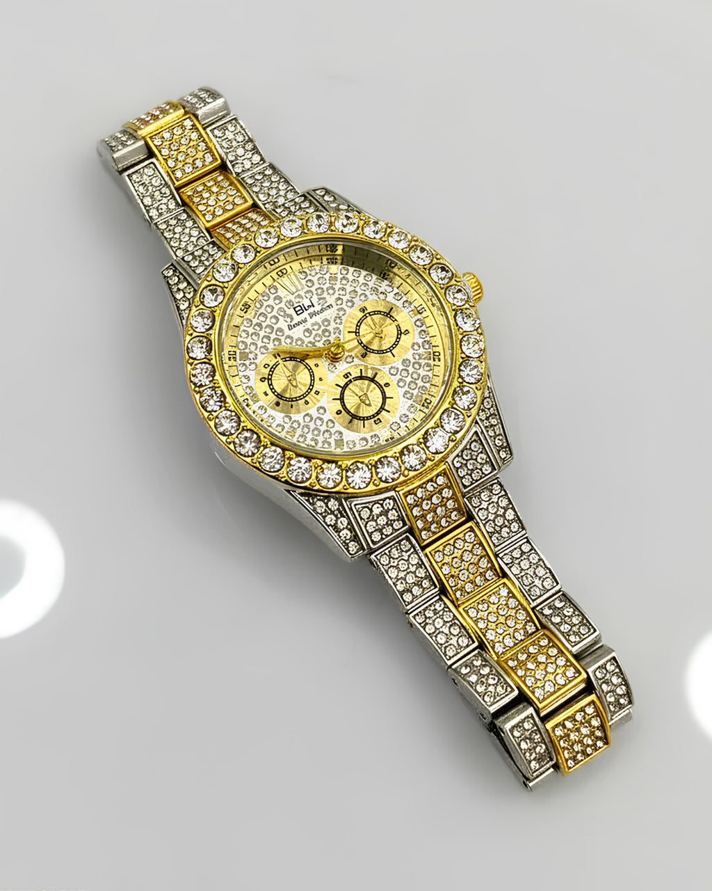 Cosmos Luxury Two-Tone Crystal Women's Quartz Watch