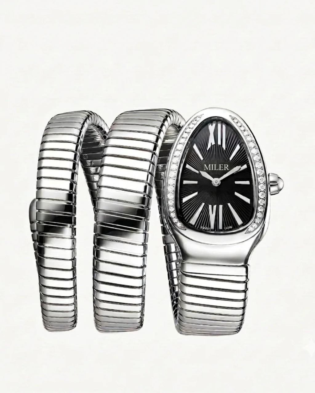 Cosmos Crystal Bezel Wrap Watch