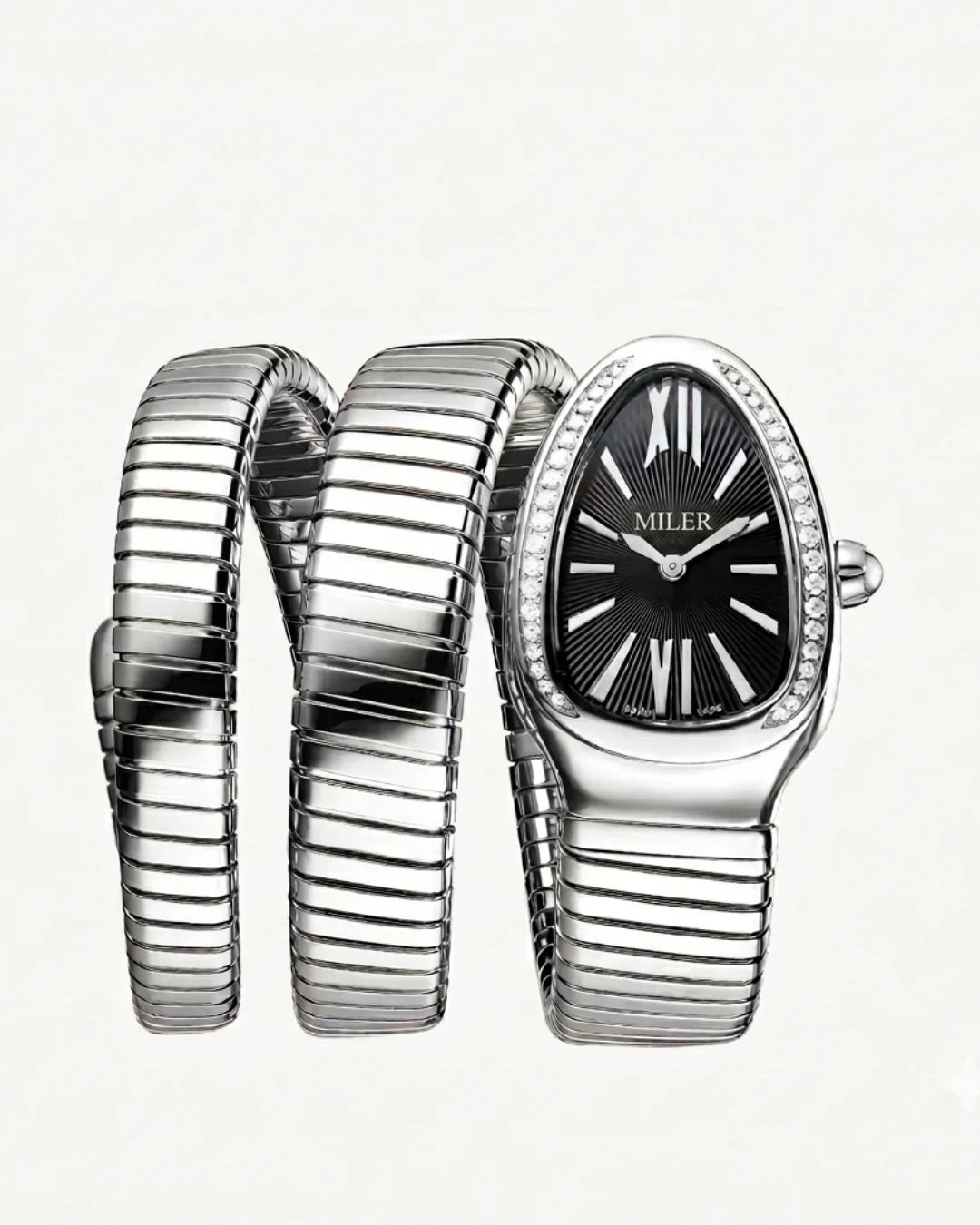 Cosmos Crystal Bezel Wrap Watch
