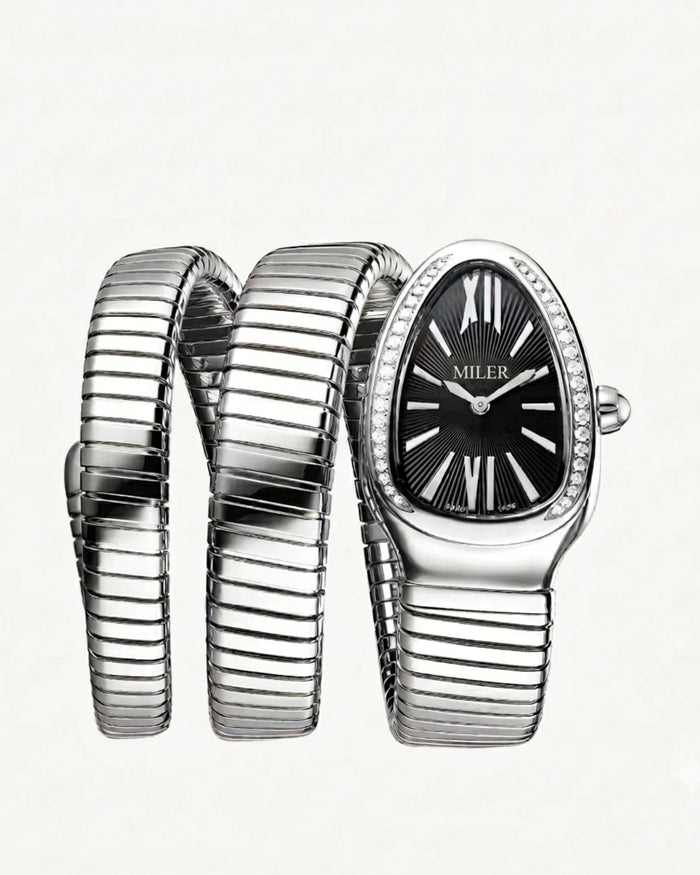 Cosmos Crystal Bezel Wrap Watch