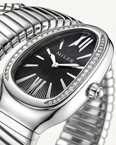 Cosmos Crystal Bezel Wrap Watch
