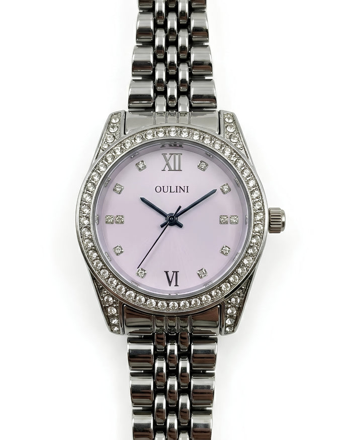 Cosmos Silver Round Women Watch